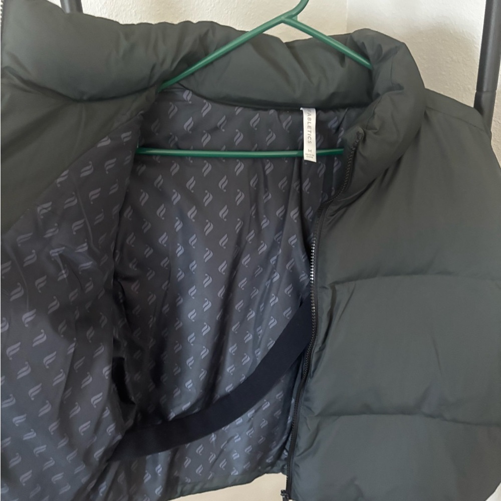 Fabletics Dark Gray Puffer Jacket - image 3